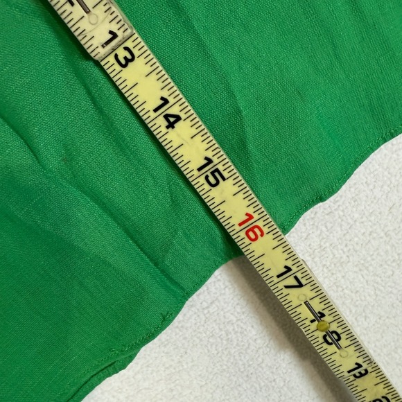 Tuckernuck Pomander Place Green‎ Balloon Sleeve Top Women's M Medium Blouse - Picture 7 of 7